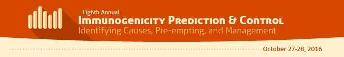 2016 Immunogenicity Prediction and Control Banner 2016 Immunogenicity Prediction and Control Banner