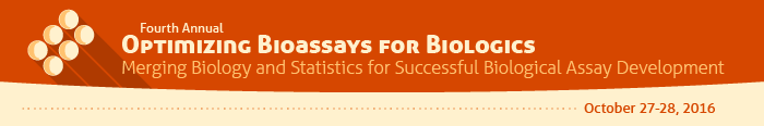 2016 Optimizing Bioassays for Biologics Banner 2016 Optimizing Bioassays for Biologics Banner