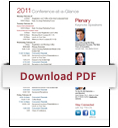 2011 Conference at a Glance Cover