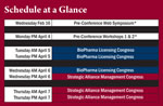 Schedule at a Glance